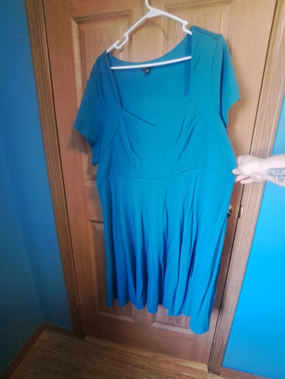 Aqua Green Plus Size Dress